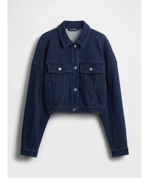 GAP（ギャップ） デニムジャケット gジャン フレンチテリー クロップド
