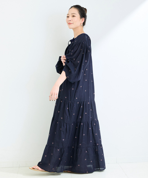 【sandro】関税・送料込★グリーン ミニワンピース イギリス刺繍 リカちゃん相当size『ライトグリーンチェックにスモッキング刺繍