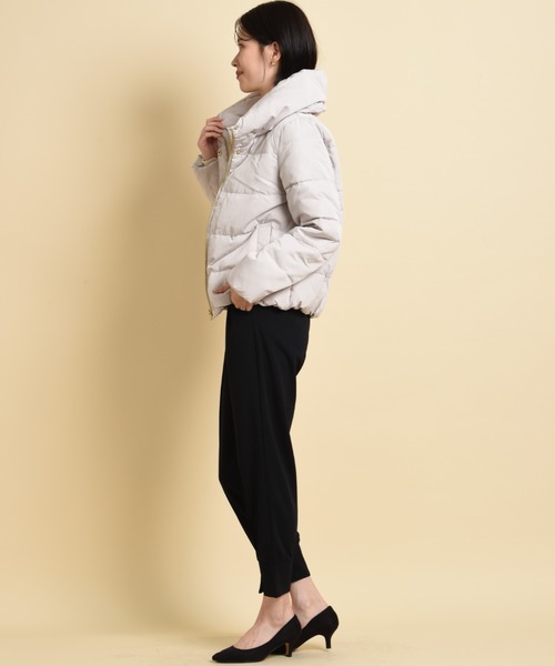 「INTERPLANET」 ダウンジャケット FREE ベージュ レディース_画像8