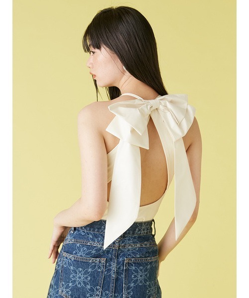 LILY BROWN Lingerie」バックリボンボディスーツ