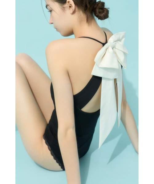 LILY BROWN Lingerie」バックリボンボディスーツ