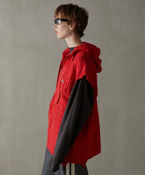 PRANK PROJECT（プランクプロジェクト） ニットパーカー FREE ブラック