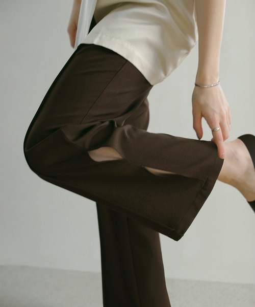 MANOF（マノフ） パンツ HEM SLIT PANTS レディース : ZOZOTOWN Yahoo