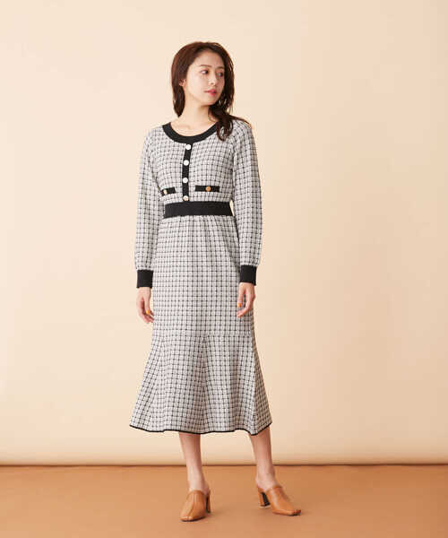 「JILL by JILL STUART」 長袖ワンピース FREE ベージュ レディース_画像5