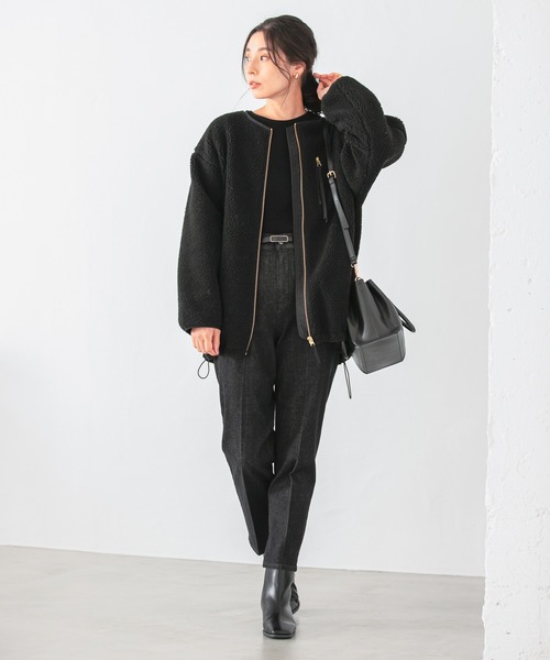 「LEPSIM」 ブルゾン FREE カーキ レディース_画像4