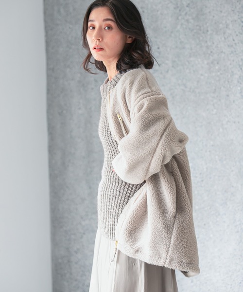 「LEPSIM」 ブルゾン FREE カーキ レディース_画像6