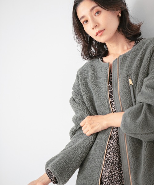 「LEPSIM」 ブルゾン FREE カーキ レディース_画像8