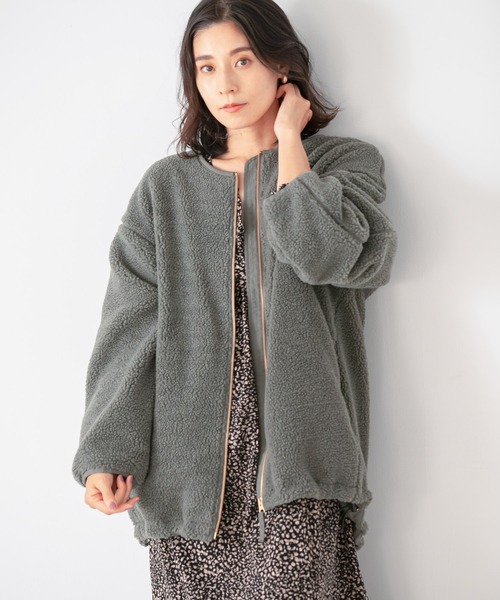 「LEPSIM」 ブルゾン FREE カーキ レディース_画像9