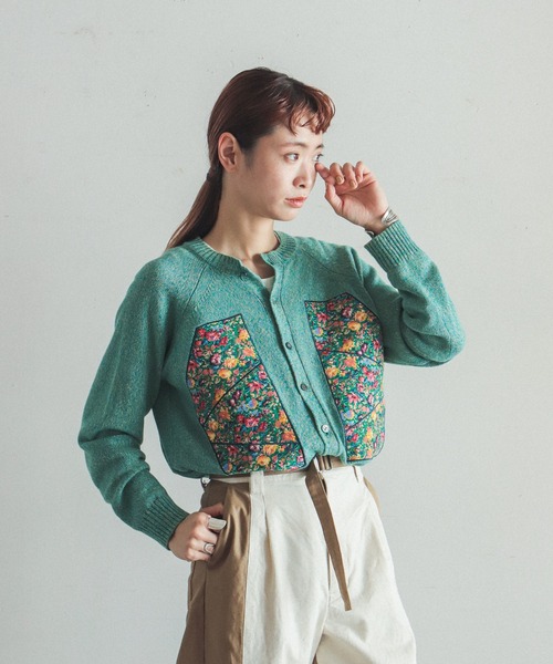 FIL DE FER 「FIL FER」 カーディガン FREE グリーン レディース