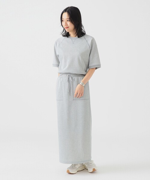 B：MING by BEAMS ワンピース ラメ 裏毛 セットアップ（S〜M