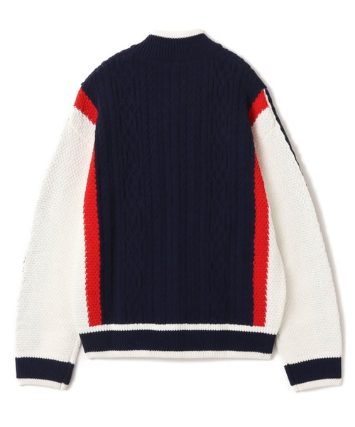 【新品 日本未発売】adidas レトロ ニット カーディガン adidas（アディダス） カーディガン レトロ リミックス カーディガン