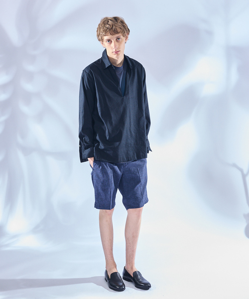 アバハウス（ABAHOUSE）/ソロストレッチ リネン イージーショートパンツ / セットアップ対応 ABAHOUSE（アバハウス） パンツ ソロストレッチ リネン イージー