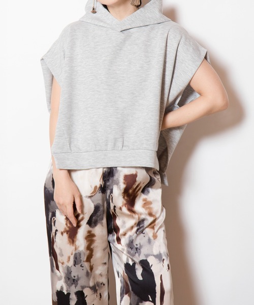 OSMOSIS tシャツ イレギュラーヘムフードプルオーバー