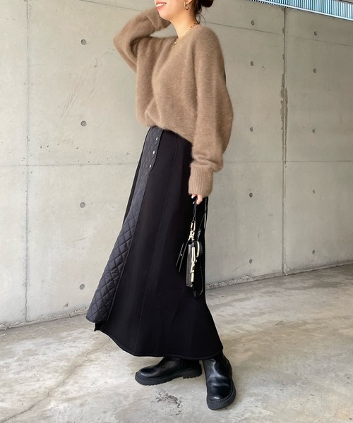 DouDou（ドゥドゥ） フレアスカート FREE ブラック レディース