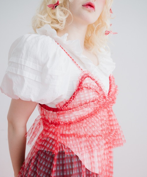 monepine ワンピース gingham check cami dress/ギンガムチェック