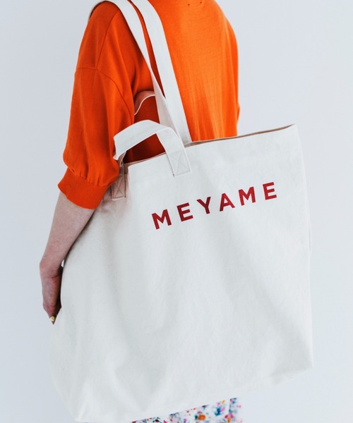 MEYAME トートバッグ 「MEYAME/メヤメ」 キャンバス ビック 2WAY