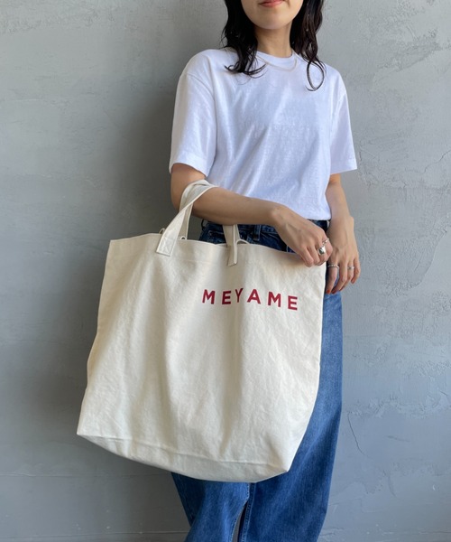 MEYAME トートバッグ 「MEYAME/メヤメ」 キャンバス ビック 2WAY