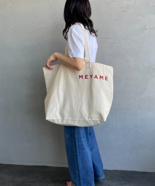 MEYAME トートバッグ 「MEYAME/メヤメ」 キャンバス ビック 2WAY