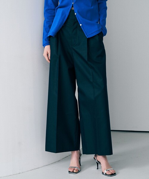 uncrave（アンクレイヴ） パンツ チノギャバジン ワイドトラウザー