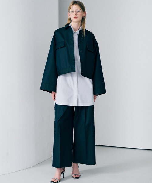 uncrave（アンクレイヴ） パンツ チノギャバジン ワイドトラウザー