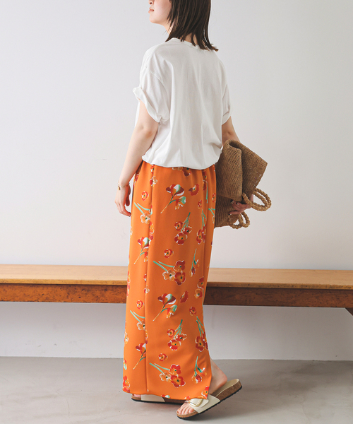 SLOBE IENA tシャツ USAコットンロゴプリントTEE レディース