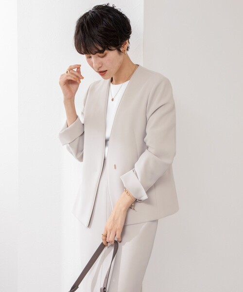 【値下！新品タグ付き】NOLLEY'S ノーカラージャケット 黒 38(M) NOLLEY'S Sophi ジャケット ノーカラージャケット