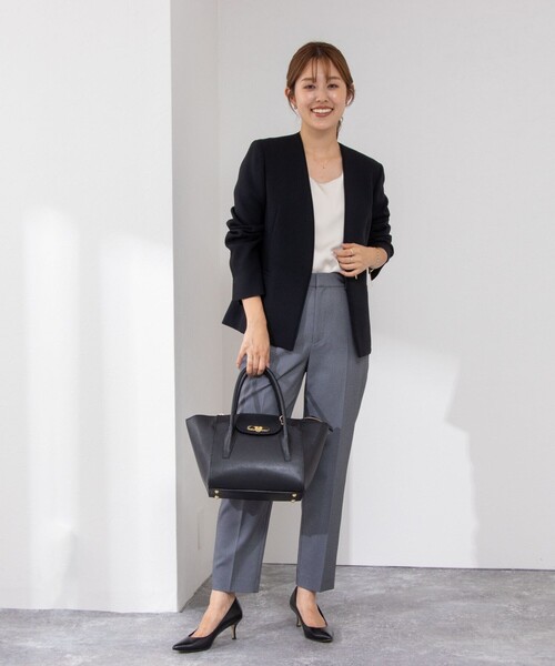 【値下！新品タグ付き】NOLLEY'S ノーカラージャケット 黒 38(M) NOLLEY'S Sophi ジャケット ノーカラージャケット