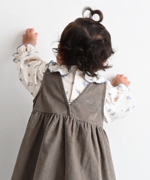 PUPPAPUPO（プッパプーポ） ベビー服 ロンパース 衿フリル 長袖