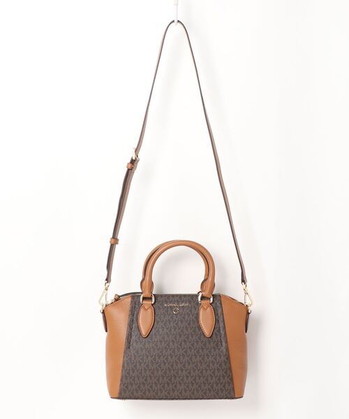 MICHAELKORS 2wayバッグブラウン＆レッド MICHAEL KORS 「MICHAEL KORS」 2WAYバッグ FREE ブラウン系