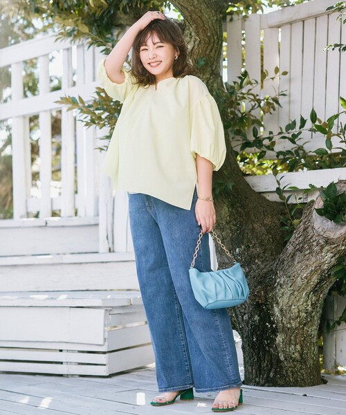 UNFILO 「UNFILO」 デニムパンツ MEDIUM ブルー レディース
