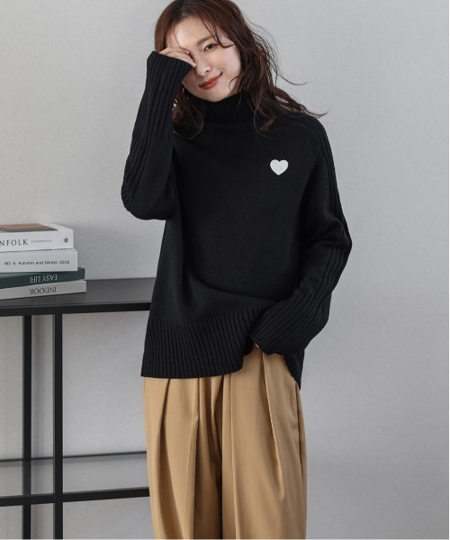 「SUGAR BISKET」 「La-gemme」タートルネックニット フリー グレー レディース_画像4