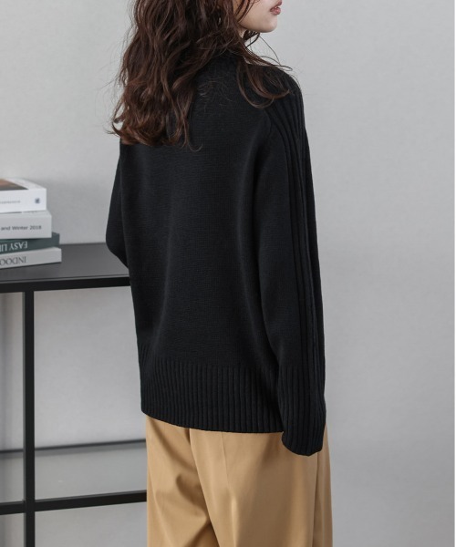 「SUGAR BISKET」 「La-gemme」タートルネックニット フリー グレー レディース_画像5