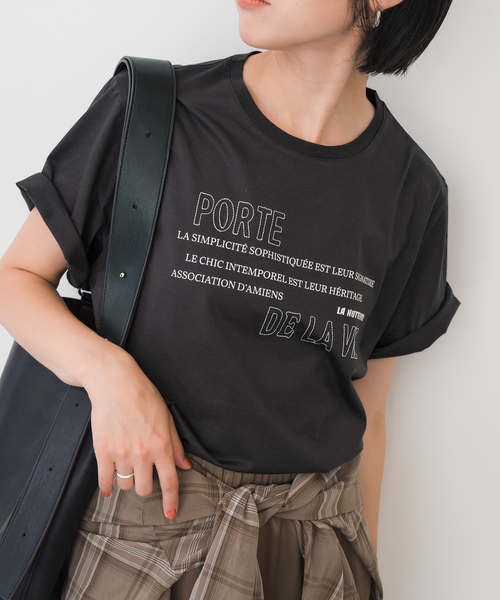 tシャツ La Hutte / ラ ユット ロゴTee レディース