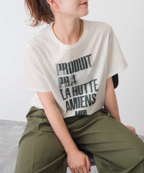 スピック＆スパン　La Hutte 天竺Tシャツ WEB限定追加2》La Hutte / ラ ユット 60/2シルケット天竺Tee（T