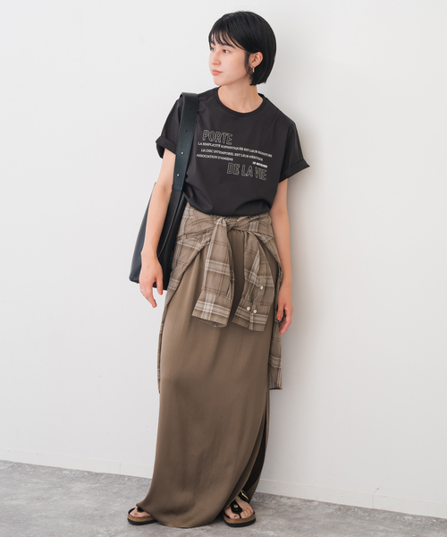 【新品未使用】Spick and Span La Hutte 天竺Tee WEB限定追加2》La Hutte / ラ ユット 60/2シルケット天竺Tee（T