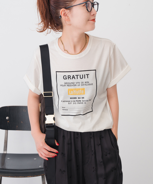Spick＆Span tシャツ La Hutte / ラ ユット ロゴTee レディース