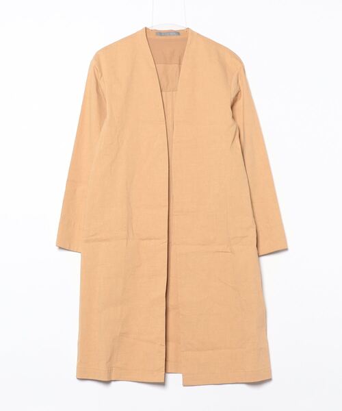 theory luxe（セオリーリュクス） ノーカラーコート 38 オレンジ