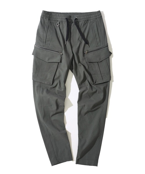 tetehomme ギミック　極太　ワイドカーゴパンツ 亜熱帯　アメカジ TETE HOMME（テット オム） カーゴパンツ ストレッチカーゴパンツ