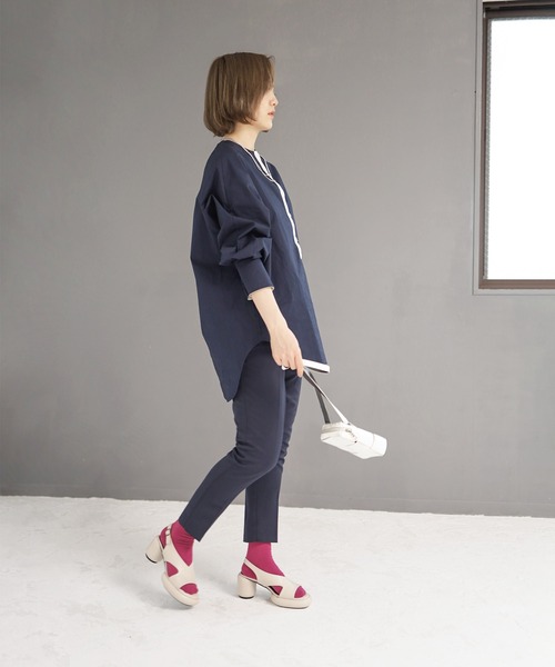 「SESTO」 ヒールサンダル 3L アイボリー レディース_画像9