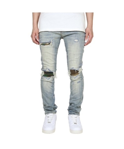 mnml（ミニマル） ジーンズ 「mnml」X204 CAMO STRETCH DENIM 「I