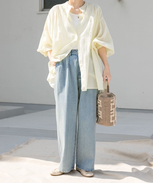 「URBAN RESEARCH DOORS」 加工デニムパンツ SMALL ライトインディゴブルー レディース_画像5