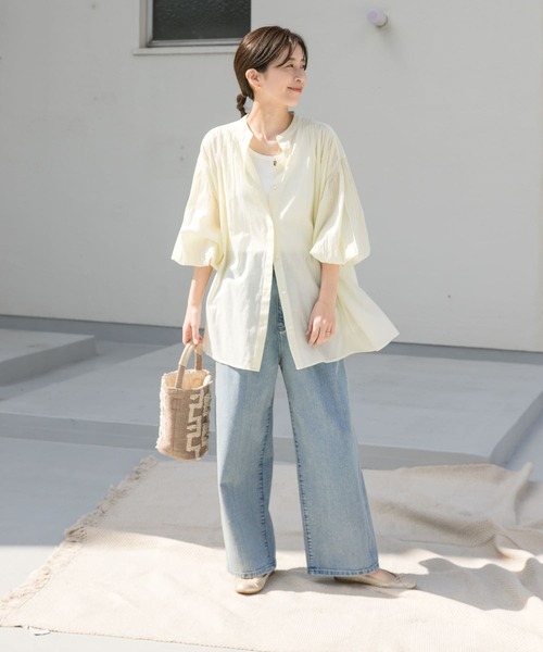 「URBAN RESEARCH DOORS」 加工デニムパンツ SMALL ライトインディゴブルー レディース_画像6