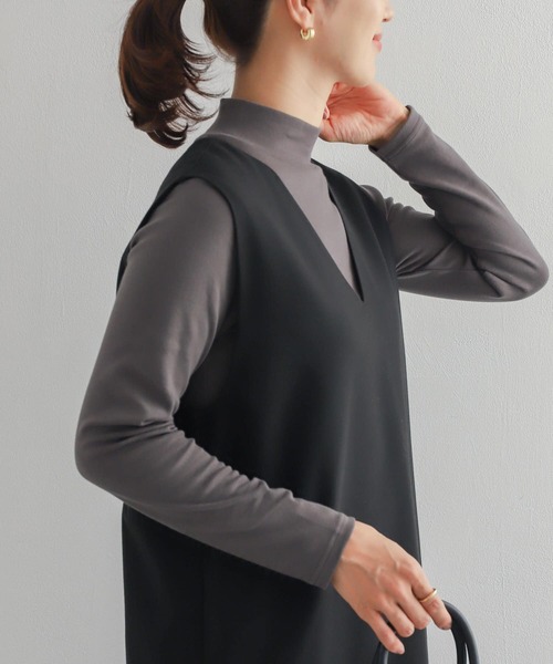 「URBAN RESEARCH DOORS」 長袖カットソー MEDIUM チャコールグレー レディース