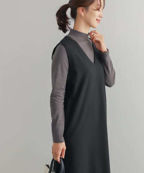 「URBAN RESEARCH DOORS」 長袖カットソー MEDIUM チャコールグレー レディース