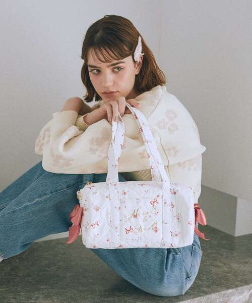 Maison de FLEUR（メゾンドフルール） ボストンバッグ フラワーリボン