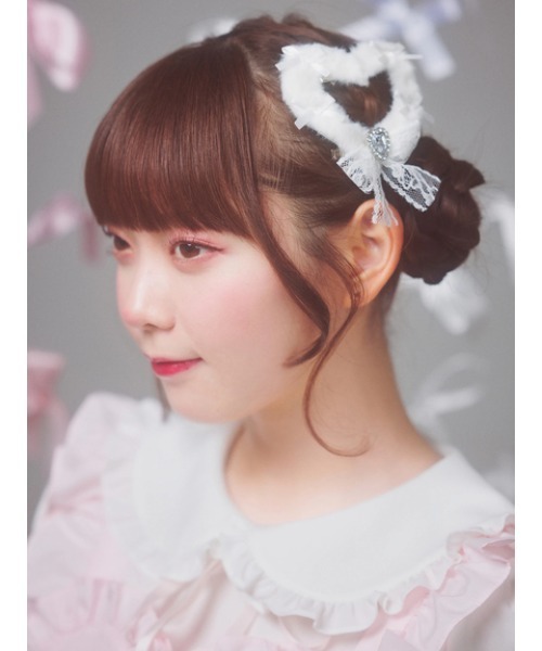 Ank Rouge（アンクルージュ） ヘアピン ファーのハートピン : ZOZOTOWN