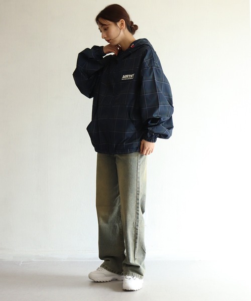 WESTSEA（ウエストシー） ブルゾン アウター 総チェック柄 フード付