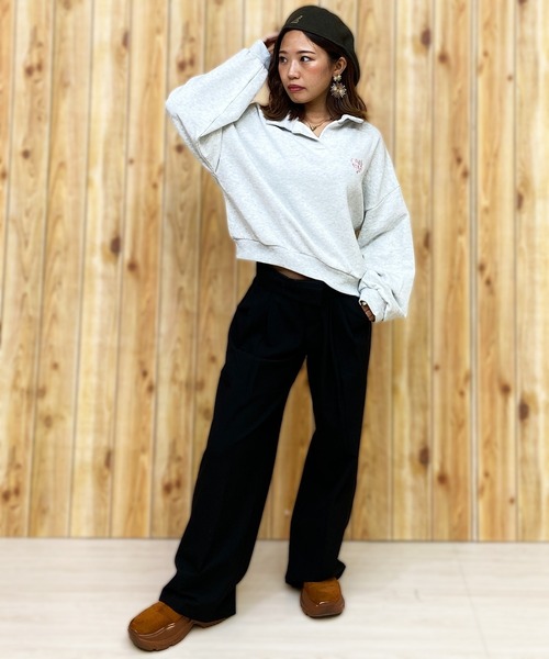 「LOVE BOAT」 スウェットカットソー L グリーン レディース_画像6