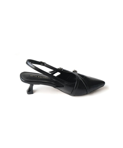 「AmiAmi」 「LELIEN PLUS」ヒールサンダル L ブラック レディース_画像6