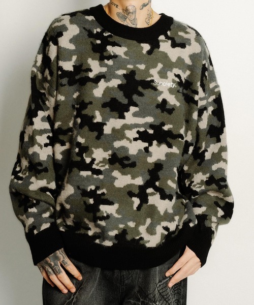 Subciety（サブサエティ） セーター ニット Patterned knit メンズ